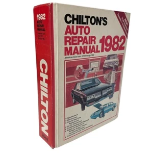 Chiltons Auto Repair Manual American Cars 1975 Thru 1982 Vintage Hardcover Book - Imagen 1 de 17