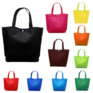 1X Reusable Tote Fabric Foldable Non-Woven Eco Shopping Bag Recycle Grocery Bag✯ - Picture 1 of 22