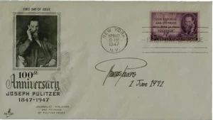 RARO! Autor de "Life Of Crazy Horse" Thomas Powers firmado a mano FDC con fecha 1971 - Imagen 1 de 1