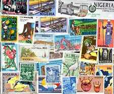NIGERIA collections de 25 à 500 timbres différents