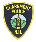 CLAREMONT NEW HAMPSHIRE NH Sheriff Police Patch CLOCK TOWER YELLOW 