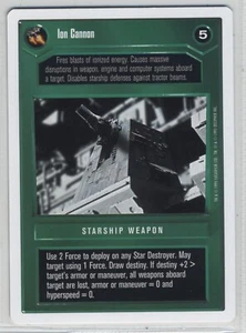 Star Wars CCG Ion Cannon Premiere WB White Decipher Free Shipping - Picture 1 of 1
