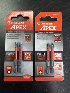 Crescent Apex 2" Impact Power Bits (no. #2, SQ2) - Picture 1 of 2