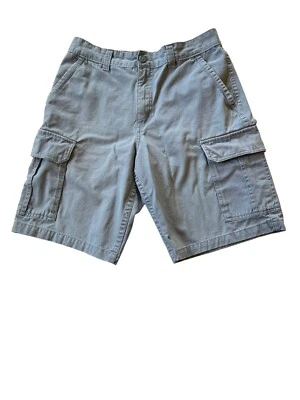 Faded Glory Mens Shorts Size 32 Blue Denim Cargo Light Wash 100% Cotton 6 pocket - Image 1 of 4