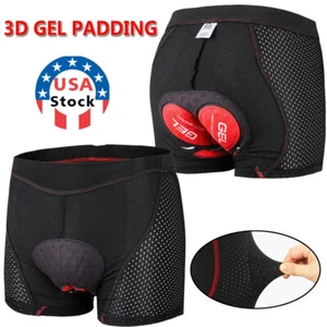 Cycling Shorts Breathable Men Bike Bicycle MTB Underwear 3D Gel Pad Sponge Pants - Picture 1 of 20