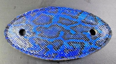 HECHO A MANO genuino PITÓN PIEL DE SERPIENTE PALO DE PELO PASADOR PASADOR cuero ACCESORIO NUEVO Foto 1 de 4