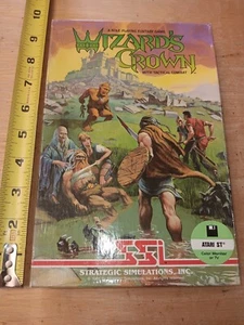 ATARI ST STRATEGIC SIMULATIONS INC. 1985 WIZARD'S CROWN GAME COMPLETE IN BOX EUC - Picture 1 of 4