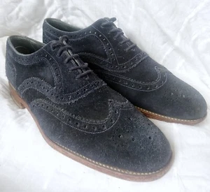 LOAKE 517923 Radley blu scamosciato Oxford Brogues uk taglia 7 - Foto 1 di 13