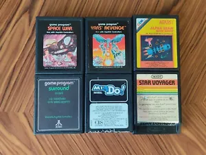 Pack 6 juegos Atari 2600 Mr. Do! Yars Revenge Space War Surround Star Voyager Al - Bild 1 von 3