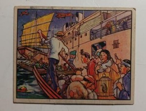 R69  HORRORS OF WARS #49 FUGITIVES FROM WAR ZONE 1938 NON SPORT GUM CARD VG/EX