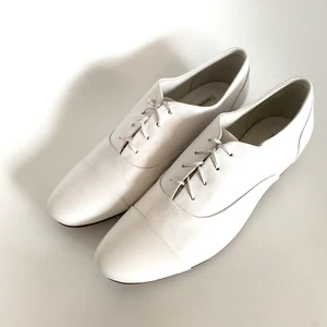 THE CURRENT NEW YORK HANDMADE White Genuine Leather Oxford Loafers Sz 9.5 Fit 9 - Picture 1 of 22