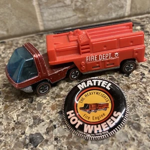 🔥 1969 Hot Wheels Redline FIRE TRUCK HEAVYWEIGHT ! All Original One Owner - Picture 1 of 13