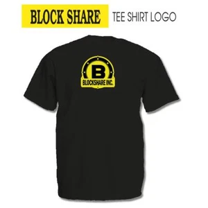 BLOCK SHARE LOGO - BLACK TEE SHIRT 190g - 100% Coton - Bild 1 von 1