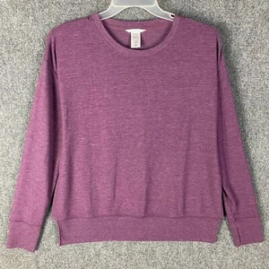 Jockey Sweatshirt Women's Medium Pullover Purple Polyester Blend Adults M - Picture 1 of 7