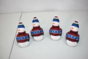 Winter Holiday Snowman Napkin Rings - Picture 1 of 5