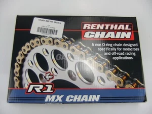 RENTHAL 428 x 134 R1 Works Trials Chain Motorcycle Motocross KTM SX85 YZ RM 80 - Picture 1 of 4