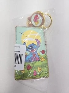 Loungefly Disney Lilo & Stitch Blumen einziehbares Schlüsselband Kartenetui Neu mit Etikett - Bild 1 von 2