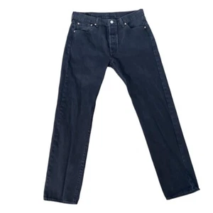 Levi's 501 Jeans Men 34x34 Black Classic Minimal Red Tab Rebel Everyday Manly - Picture 1 of 18