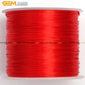 60 Yards 0.6mm Elastic String Stretch Cord Jewelry Making Beading Thread 1 Piece - Picture 1 of 57
