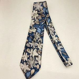 #5583 Johnny Carson Blue and Silver Necktie. Tie 58x3.75 - Picture 1 of 5