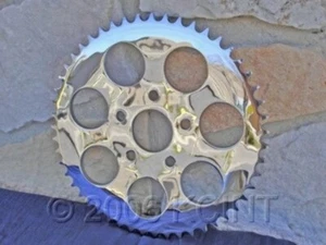 Rear Chrome Sprocket 51 TOOTH  Big Twin 4 speed 1973/1985 & Sportster 1979/1981 - Picture 1 of 2