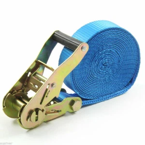 1x Ratchet Tie Down Strap Heavy Duty Trailer Truck Roof Rack 38mm x 8m - Picture 1 of 4