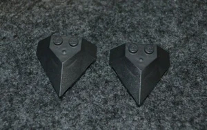 2 ~ 4x4 Dark Silver Pointed Tapered Nose Brick Bricks ~ New Lego - Picture 1 of 1