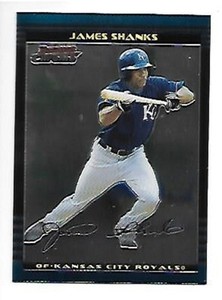 JAMES SHANKS 2002 BOWMAN CHROME ROOKIE SP #177 KANSAS CITY ROYALS 