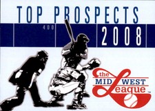2008 Midwest League Prospects Grandstand #NNO Logo Checklist - NM Baseball Card