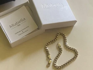 Mia Bella Italy Lirm Designer Sterling Silver Bracelet - New in Box - Picture 1 of 5