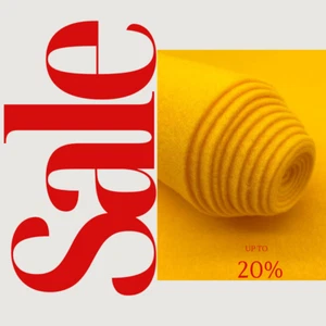 YELLOW - Craft Felt By Yard 72" Wide Acrylic Felt - Soft and Durable - Picture 1 of 2