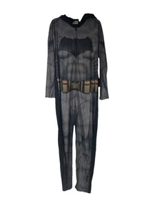 Men' Batman Union Suit With Attached Cape 1-piece Pajamas size Large Black_3436 - Picture 1 of 5
