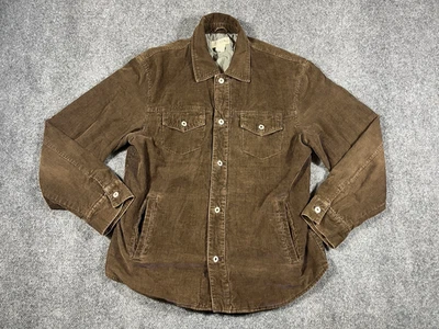 J Crew Corduroy Jacket Mens Large Long Sleeve Collared Button Brown Classic - Image 1 of 4