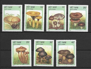 Viêt Nam 1987 champignons série de 7 timbres neufs MNH /TE5603 - Foto 1 di 1