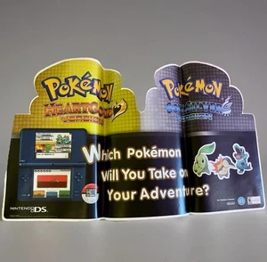 Vintage Nintendo DS Pokemon Heartgold Soulsilver Store Display Aufkleber 2010 Promo - Bild 1 von 3