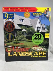 Punch! Software Master Landscape & Home Design Windows 95 98 2000 New! - Picture 1 of 10
