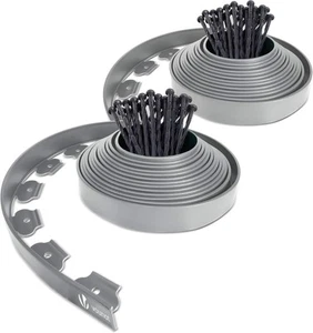 Vounot bordure de jardin en plastique 20 mã¨tres avec 60 piquets d'ancrage bo... - Photo 1/1