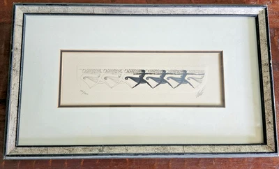 Erte Limited Edition Signed Ballet Dancers/ Ballerinas Art Deco Print Matted - Image 1 of 4