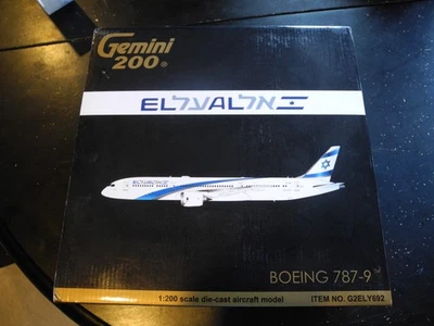 ULTRA RARE FIRST ED GEMINI JETS BOEING 787 EL AL, PERFECT! - Image 1 of 3