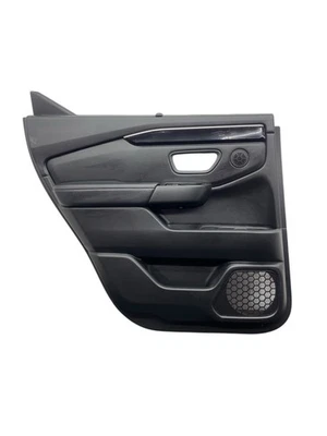 2023-2024 HONDA PILOT REAR LEFT INNER DOOR TRIM PANEL W/ SUN SHADE | BLACK (BK) - Image 1 of 4