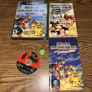 Super Smash Bros Melee Player's Choice (Nintendo GameCube Complete CIB 8A12 - Picture 1 of 4