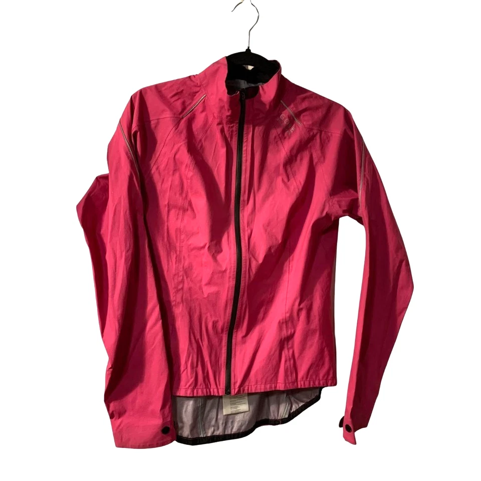 Gore Bike Wear Gore-Tex Cycling Jacket Women's Size L Pink Full Zip Back Pocket - Image 1 of 4