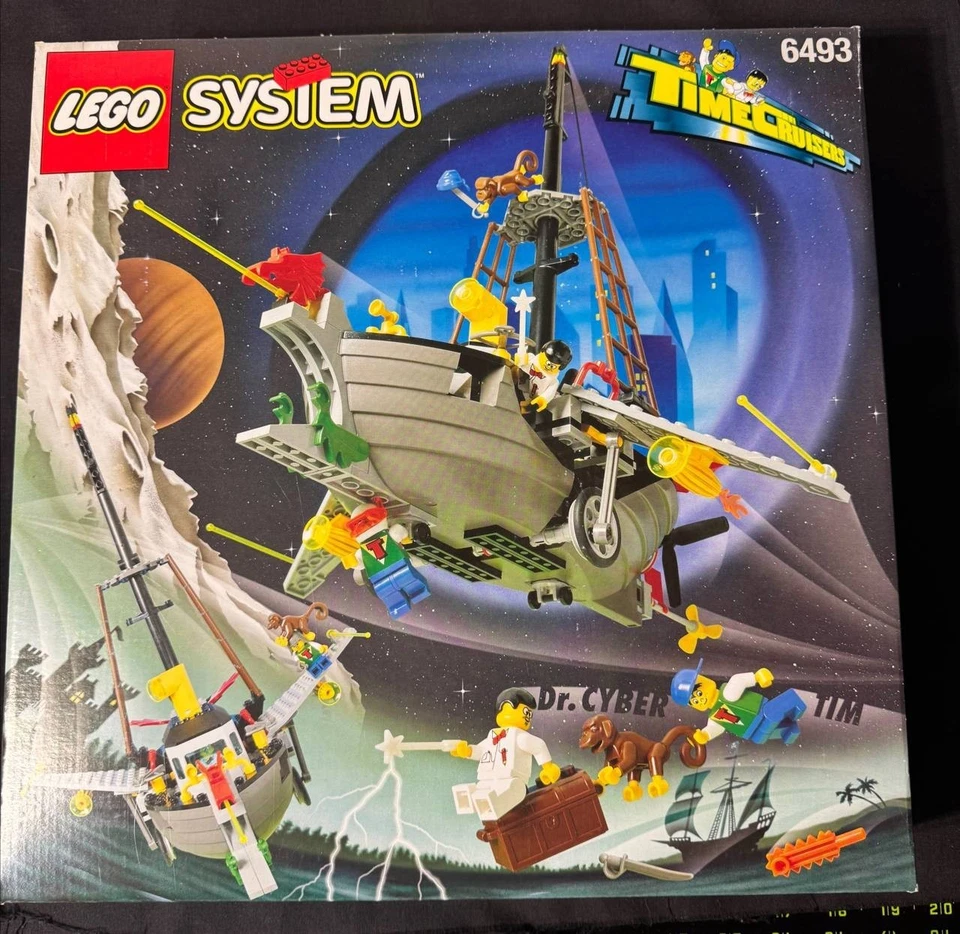 VTG LEGO System 6493 Time Cruisers Flying Time Vessel New Sealed 1996 Rare Set - Image 1 of 4