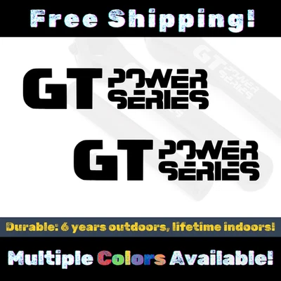 GT Power Series Vinyl Decal for BMX & Old School Bicycles | Race Crank Arm - Image 1 of 4