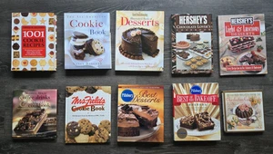 Lot of 10 Dessert Cookbooks: Good Housekeeping, Hershey's, Pillsbury, etc. - Picture 1 of 21