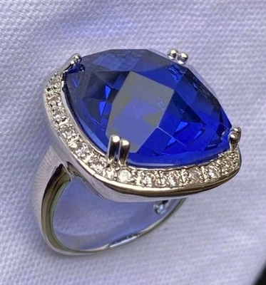 Schöne Blaue Ring Größe 58 - Bild 1 von 2