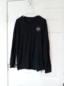 Camisa de manga larga Under Armour Freedom Flag Heat Gear para hombre XL negra  - Imagen 1 de 6