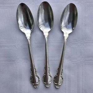 Lot 3 Holmes & Edwards Deepsilver Teaspoons IS Inlaid Silver Fashion Silverplate - Picture 1 of 8