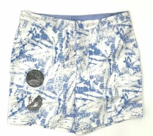 $99 The North Face Girl's Blue Amphibious Printed Roll-able Cuff Shorts Size XL - Picture 1 of 2