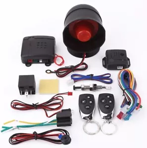 Alarme Voiture: Système Universel, Entrée Sans Clé, 2 Télécommandes, Antivol - Imagen 1 de 7
